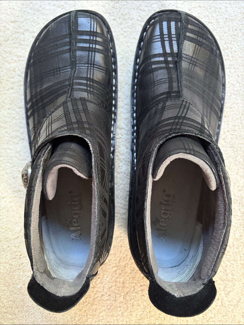 NIB! Alegria Caiti Boots - Plaid to Meet You